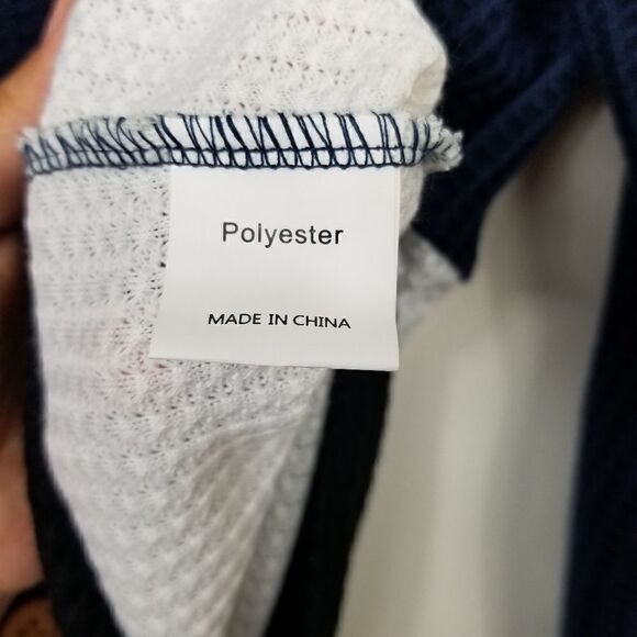 NWT THANTH Button Down Sweater. Blue & White M#026 - Picture 7 of 7